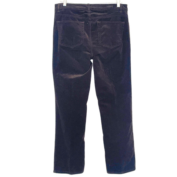 Chaps Sz 10 Corduroy Pants 5 Pocket Jeans Style 34x29 Straight Leg Dark Brown - Picture 2 of 8